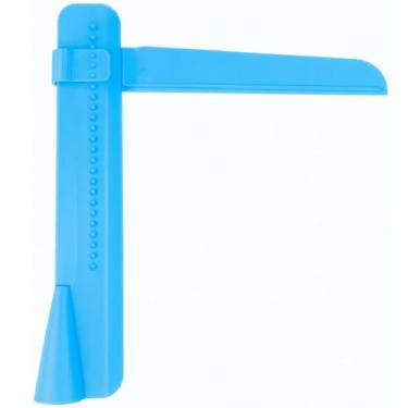 Imagem de Espátula Niveladora Bolo Ajustável Raspador Alisador Angular Confeitar Moldar Alisar NilosDecor (Azul)