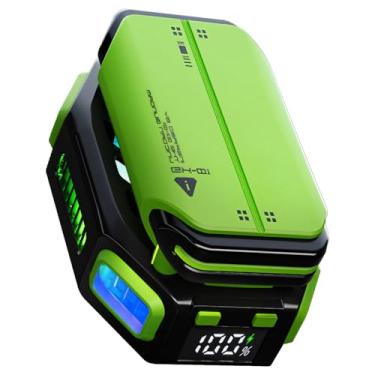 Imagem de Cooler magnético de alta velocidade para telefone com iluminação RGB, ventilador semicondutor de 7 lâminas, 5000 rpm, suporte tipo C