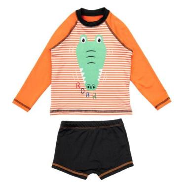 Imagem de Conjunto Menino Liso C/ Estampa Localizada 1 ao 10 - Fofotinhos, Croco
