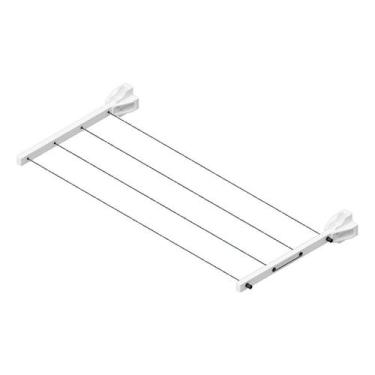 Imagem de Varal De Roupa 40Kg Retrátil Parede Muro Apartamento Casa Até 4mt - AV