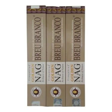 Imagem de Incenso Massala Vijayshree Golden Nag Breu Branco Amazon Resin 3un.15g