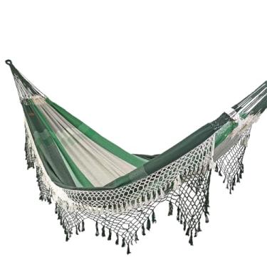 Imagem de Rede de Dormir e Descanso Suprema Casal King Jaguaruana 100% Algodão. (Verde)