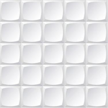 Imagem de Papel Parede 3D Quadrado Mosaico Adesivo Decorativo Lavavel - LRP