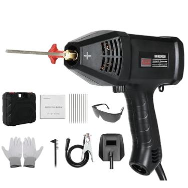 Imagem de Máquina de solda portátil, máquina de solda elétrica portátil, soldagem ARC portátil de 110 V com inversor IGBT, 6 configurações de corrente variáveis, para haste de solda de 1/16 polegadas de 1/8