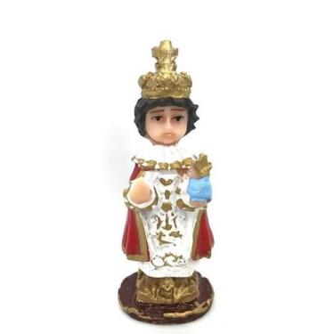 Imagem de Escultura Menino Jesus De Praga 7 Cm Em Resina - Felicidade - Lua Míst