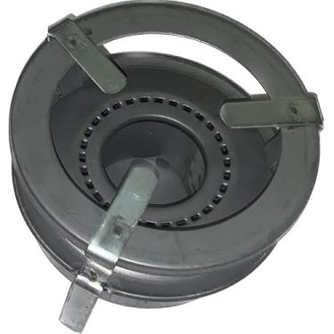 Imagem de Fogareiro Fogão Acendedor Carvão a Alcool 1 uma boca Portatil Espiriteira Alcool Camping Pesca Sitio Sem Pintura