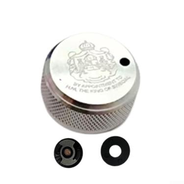 Imagem de Adequado para manípulo de freio de molinete de pesca Abu Garcia, botão de controle de carretel mecânico, controle de carretel de liga de alumínio com kit de som interno adequado para série 3 3.5 4 P5