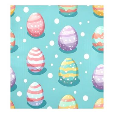 Imagem de Blueangle Capa magnética para lava-louças ovos coloridos de Páscoa, decoração da capa da máquina de lavar louça, adesivos de eletrodomésticos, adesivos de eletrodomésticos, 58 cm C x 66 cm adesivo