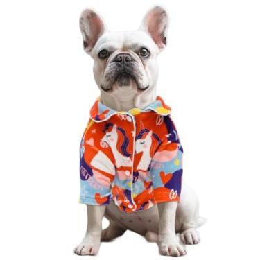 Imagem de CuteBone Pijamas de veludo de duas pernas para meninas e cães – Macio, aconchegante e elástico para cães pequenos, médios e roupas de dormir de inverno LTP17XL