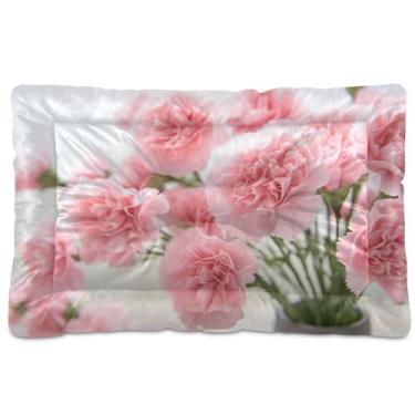 Imagem de SEHANY Cama para cães e gatos com flores silvestres coloridas com fundo antiderrapante, cama de canil, colchão macio para animais de estimação, lavável para cães pequenos, médios e grandes, gatos, 91