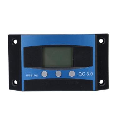 Imagem de Ymiko Controlador de Carga Solar MPPT Com Display LCD, Reconhecimento Automático de Tensão de 12V/24V, Compatível Com Painéis Solares Universais para Uso Doméstico e Externo (#13)