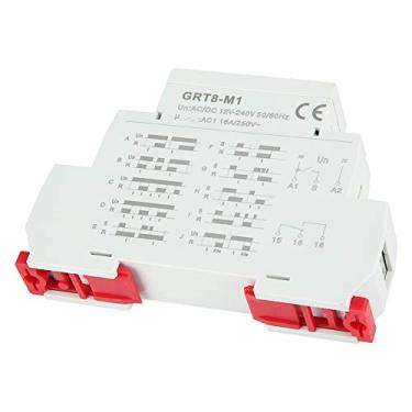 Imagem de TARSHYRY Relé de Tempo de Atraso GRT8 M1, relé Temporizador Multifuncional Com 10 Funções, Montagem Em Trilho DIN, Atraso Liga/Desliga Ajustável, Tensão Universal AC DC 12 a 240 V