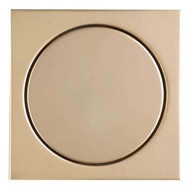 Imagem de Ralo Inox 12,5x12,5 Elegance Ouro Matte Aço 304 - Mozaik