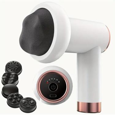 Imagem de Massageador Corporal Elétrico Sem Fio Redutor de Medidas e Celulite | Drenagem Linfática e Relaxamento Muscular(Branco)