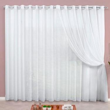 Imagem de Cortina Com Para Varão(Branco,3 metros)