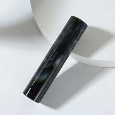 Imagem de Frasco de perfume atomizador de mármore de 10 ml para viagem, dispensador de colônia recarregável vazio, mini frasco atomizador portátil de perfume recarregável para homens e mulheres, Preto, 0.3