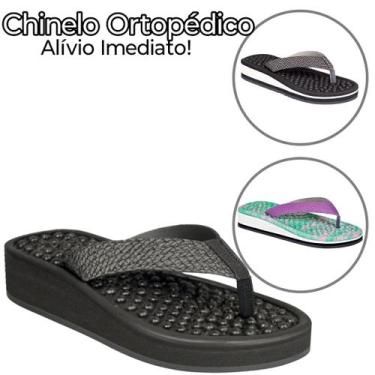 Imagem de Chinelo Ortopédico Macio Leve Ultra Confortável Para Esporão e Facite 