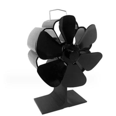 Imagem de Diydeg Ventilador de Fogão a Lenha, Ventilador de Lareira Eficiente Movido a Calor, Ventiladores Térmicos de Operação Silenciosa Em Liga de Alumínio Com Partida Automática