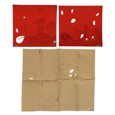 Imagem de CUOFYUNL Coração Padrão Adesivo de garagem autoadesivo 3D Dia dos Namorados Adesivo de coração para janela vermelho