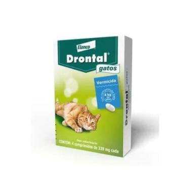 Imagem de Drontal Gatos 4kg Vermifugo 4 comprimidos - Elanco