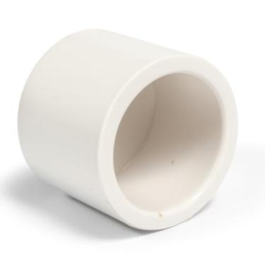 Imagem de Tampa de soquete de PVC de 2,5 cm – Tampa de extremidade de tubo de plástico branca Schedule 40 para sistemas de encanamento, irrigação e linha de água