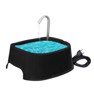 Imagem de Fonte Bebedouro para Gatos e Cachorros Bivolt Petfont, Preto