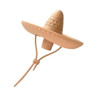 Imagem de Tampa de Vinho Estilo Chapéu Palha Cowboy do Oeste Mexicano Selagem Criativa para Preservação Frescor Ambiente Festa Mel