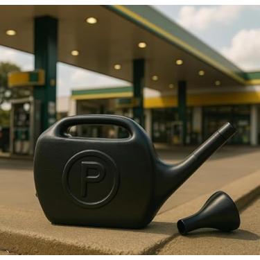 Imagem de Regador 10 Litros Bico Com Chuveirinho Removível Policamp Preto