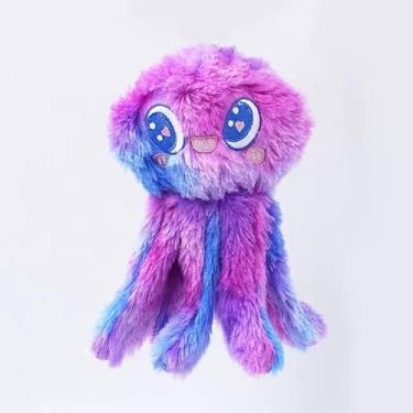 Imagem de FXGJDeng Brinquedo para cães em forma de água-viva, brinquedos de pelúcia para cães que rangem, fofos, duráveis e enrugados, brinquedos de mastigar para cães grandes, médios e pequenos, variante