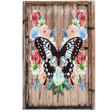 Imagem de Jigsaw Puzzles 500 Pieces for Adult Colorful Black Butterfly Floral Flower Gifts for White Elephant Game Creative Puzzles Gifts Cute Animal Art Print, 500 Pieces, 20.5" x 14.9"