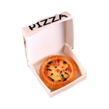 Imagem de Modelo De Caixa De Pizza Ou Embalagem Miniatura 6 Peças Acessórios De 