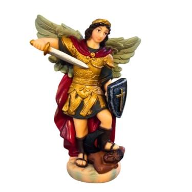 Imagem de Imagem São Miguel Arcanjo 20cm Escultura Resina Santo Católico Decoração Religiosa Presente Proteção Espiritual Acabamento Premium