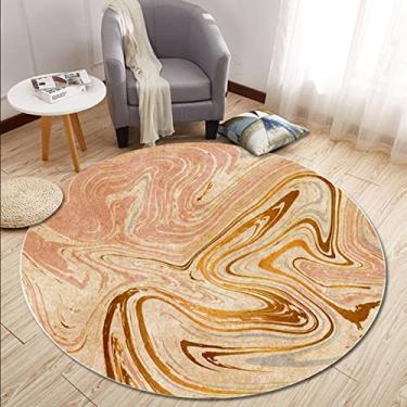 Imagem de Tapete redondo de beisebol musical ultra macio toque moderno tapetes abstratos laváveis pequenos tapetes redondos para quarto sala de estar, E, diâmetro 180 cm