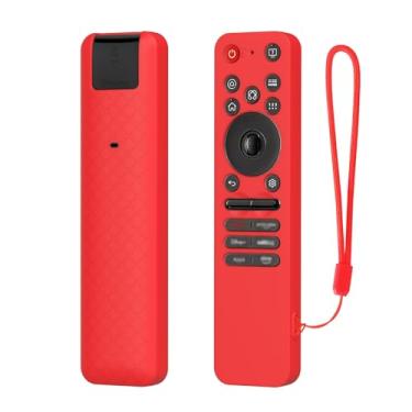 Imagem de USTIYA Capa de controle remoto para LG MR25GA capa de proteção de TV silicone (vermelha)