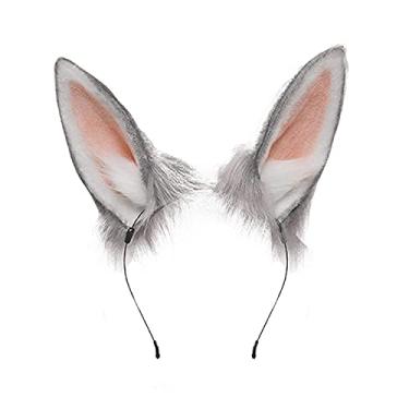 Imagem de Faylay Women Plush Furry Bunny Headwear Artificial Rabbit Ear Headband Simulation