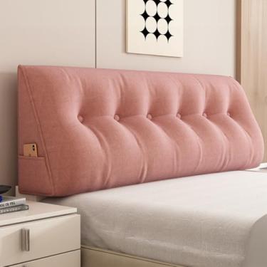 Imagem de CYTJHMD Travesseiro de cunha de cabeceira triangular para descanso de cama, descanso de cama, descanso de leitura, apoio para o corpo, suporte de posicionamento, travesseiro longo para presentes de