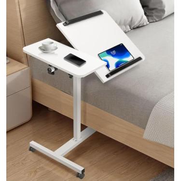 Imagem de Mesa para Notebook de Luxo, 40 * 60*(59-83) cm Altura Ajustável E Reclináve, 360° Para Elevação, Mesa para Notebook, com Rodinhas