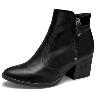 Imagem de Bota Cano Baixo Feminina Conforto Moderna Mississipi