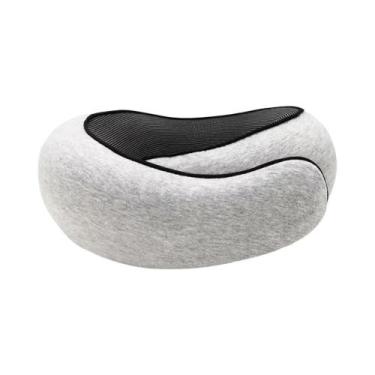 Imagem de Travesseiro De Pescoço Em Forma De U De Espuma De Memória Ajustável E 