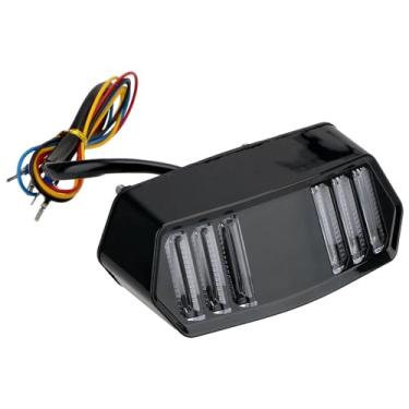 Imagem de Luzes de seta de 12 V indicadoras de luzes traseiras de motocicleta LED para freio traseiro e luzes traseiras adequadas para Honda MSX125 CBR650F CTX700 CTX700N