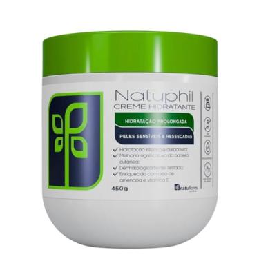 Imagem de Creme Hidratante Natuphil 450g Natuflores Hidratação Prolongada Para Peles Sensiveis e Ressecadas