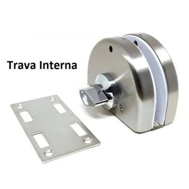 Imagem de Fechadura Inox Para Vidro/Alvenaria De Pressão Correr Va 159