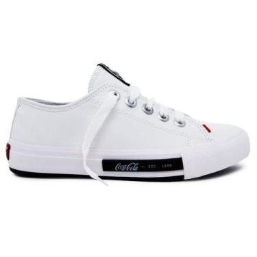 Imagem de Tênis Coca-Cola Feminino Daytona Town Branco/Prata CC2079 - Coca-Cola 