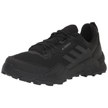 Imagem de adidas Tênis de caminhada masculino Terrex Ax4 Wide, Preto/Carbono/Cinza, 10 Wide