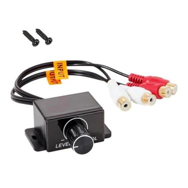 Imagem de Botão de controle remoto de volume do amplificador de áudio para carro, conversor de subwoofer de alto-falantes, ajustador CA