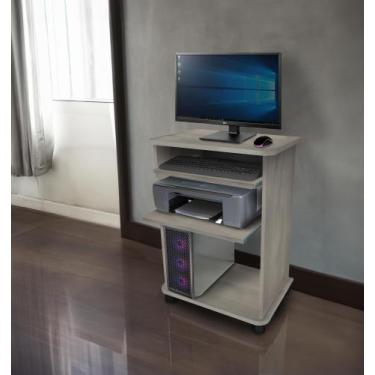 Imagem de Mesinha de Computador - Duas Prateleiras c/ Corrediças Telescópicas  T