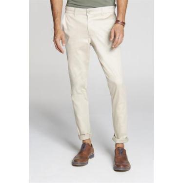 Imagem de Calça Docthos Slim Sarja Lisa, 040 areia, 40