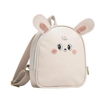 Imagem de Mochila de Passeio Hug Fun Coelho Rosa e Bege-Feminino
