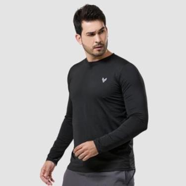 Imagem de Camiseta UV Térmica Masculina Camisa Manga Longa Segunda Pele Cor:;Tamanho:M;Gênero:Masculino-Masculino