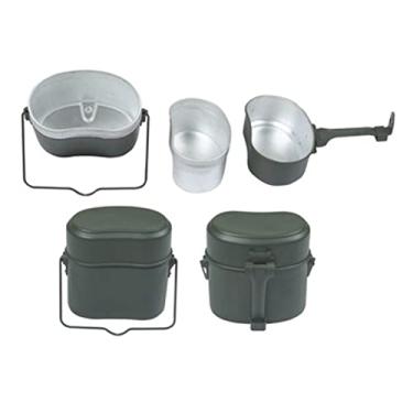 Imagem de SPYMINNPOO Lancheira Portátil Tamanho Adequado Liga de Alumínio Lata de Bagunça alemã para Mochila